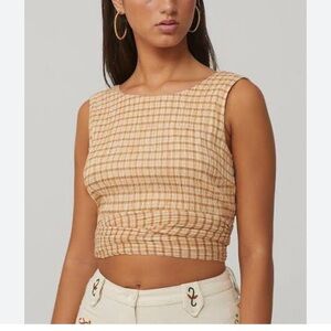 Paloma Wool Cotton Wrap Tie Top